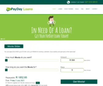 Pay-Day-Loans.co.za(Payday Loans) Screenshot