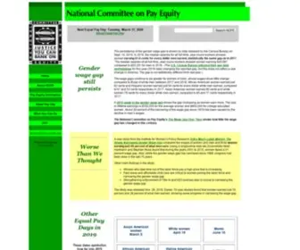 Pay-Equity.org(National Committee on Pay Equity NCPE) Screenshot