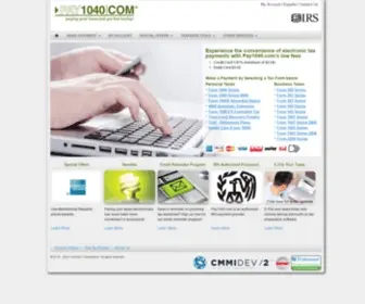 Pay1040.com(PayIRS Authorized Payment Provider) Screenshot