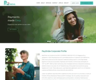 Pay2India.com(P2i-website) Screenshot