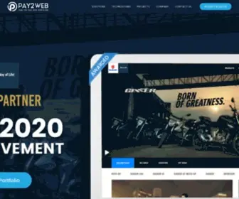 Pay2Web.com(Product Development and Digital Marketing Services) Screenshot