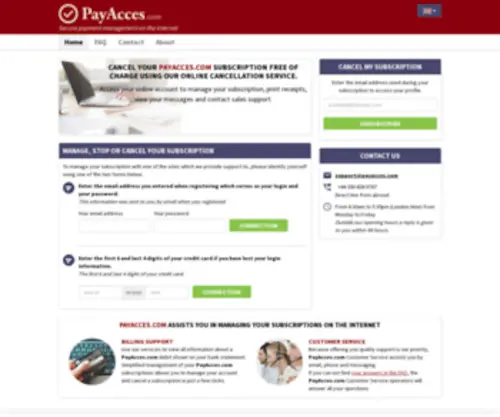 Payacces.com(Internet transaction assistance) Screenshot