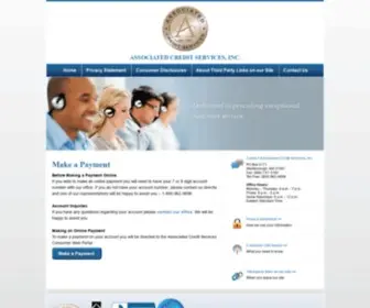 Payacs.com(Associated Credit Services) Screenshot