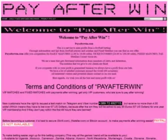 Payafterwin.com Screenshot