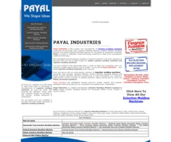 Payal-India.com(Vertical Injection Molding Machine) Screenshot