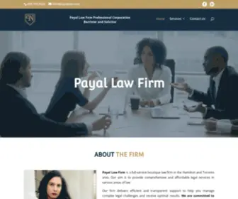 Payallaw.com(Payal Law Firm) Screenshot