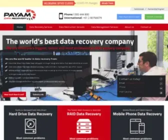 Payam.com.au(Australia's biggest and oldest data recovery centre) Screenshot