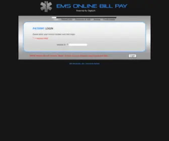 Payambulance.com(EMS Online Bill Pay) Screenshot