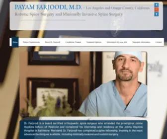 Payamfarjoodi.com(Payam Farjoodi MD) Screenshot