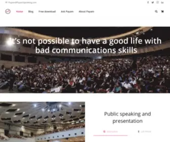Payamspeaking.com(Public speaking and communication skills) Screenshot