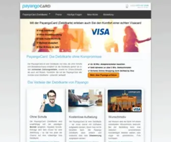Payangocard.de(PayangoCard Visa Debit) Screenshot
