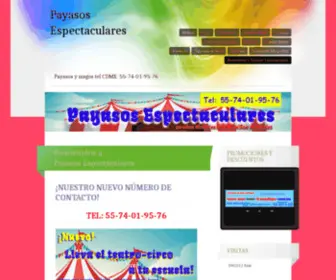 Payasosespectaculares.com(Payasos Espectaculares) Screenshot