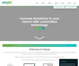 Payaz.com(Increase donations with contactless technology) Screenshot