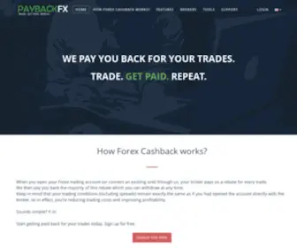 Paybackfx.com(Forex Rebates) Screenshot