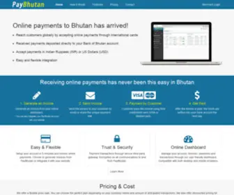 Paybhutan.com(Online Payment Service Provider) Screenshot