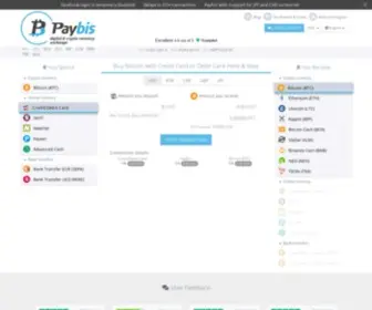 Paybis.com(Buy Bitcoin with Credit Card or Debit Card Instantly) Screenshot