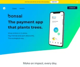 Paybonsai.com(Pay back the planet) Screenshot