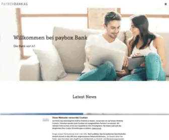 Payboxbank.at(Paybox Bank AG) Screenshot