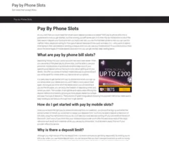 Paybyphoneslots.com(Pay by Phone Slots) Screenshot