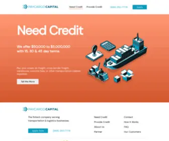 Paycargocap.com(PayCargo Capital) Screenshot