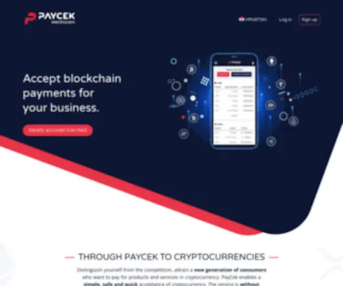 Paycek.io(Blockchain payments for your business) Screenshot