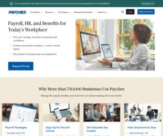 Paychex.com(Payroll & HR Solutions) Screenshot