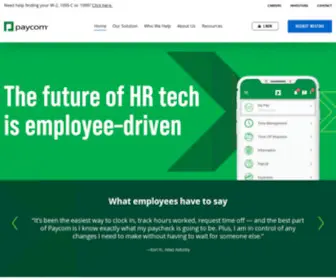 Paycomonline.com(Payroll & HR Services in the Cloud) Screenshot