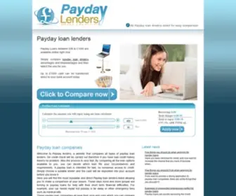 Paydaylenders.co.uk(Payday loan lenders) Screenshot