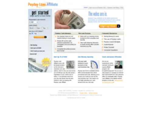 Paydayloanaffiliate.com(Payday Loans by Payday Loan Affiliate) Screenshot