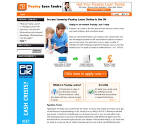 Paydayloancentre.co.uk(New Payday Loans Online) Screenshot