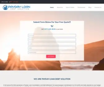 Paydayloandebtsolution.com(Payday Loan Consolidation) Screenshot