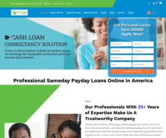 Paydayloaninamerica.com(Payday Loan in America) Screenshot