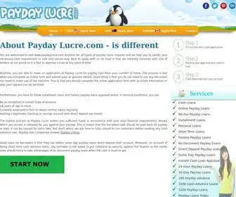 Paydaylucre.com(Instant Online Payday Loans) Screenshot