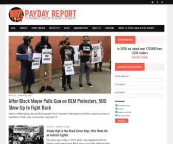Paydayreport.com(Covering Labor in News Deserts) Screenshot