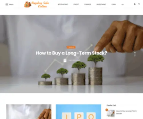 Paydaysoloonline.com(Finance Blog) Screenshot