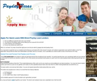 Paydaytexas.com(Payday Loans) Screenshot