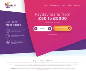 Paydayuk.co.uk(Get a payday loan via Payday UK. Paid out the same day) Screenshot