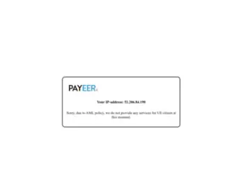 Payeer.com(Bitcoin, Tether, Ethereum, Litecoin, Dash, Ripple, Bitcoin Cash) Screenshot