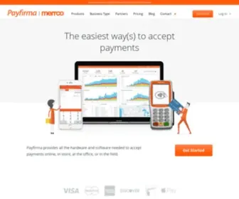Payfirma.com(Mobile, Online & In-Store Credit & Debit Card Payment Processing and Merchant Account) Screenshot