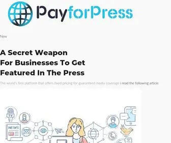 Payforpress.com(Pay For Press) Screenshot