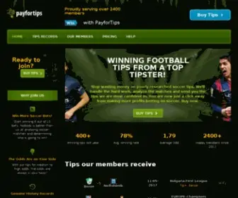 Payfortips.com Screenshot