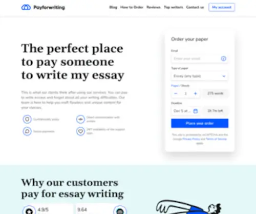 Payforwriting.com(Write My Essay For Me) Screenshot