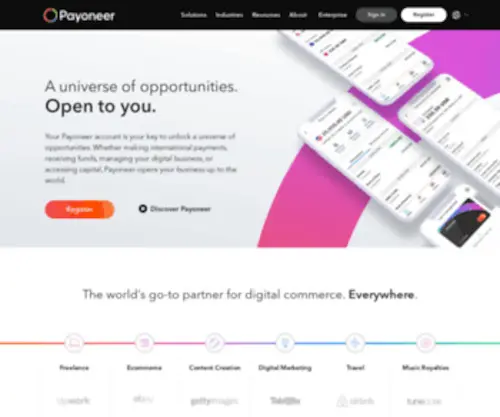 Payineer.com(Online Payment Processing Platform for Digital Businesses) Screenshot