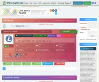 Paying-Hyips.com(Paying Hyips) Screenshot