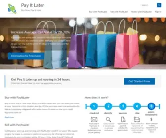 Payitlater.com.au(Pay It Later) Screenshot