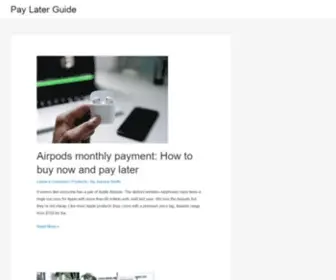 Paylaterguide.com(Pay Later Guide) Screenshot