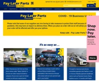 Paylaterparts.co.uk(Pay Later Parts) Screenshot