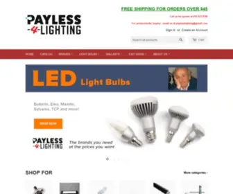 Payless-4-Lighting.com(Why pay more when you can Payless 4 Lighting) Screenshot