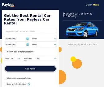 Paylesscar.com(Get the Best Rental Cars at Discount Rates) Screenshot