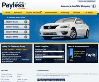 Paylesscarsales.com Screenshot